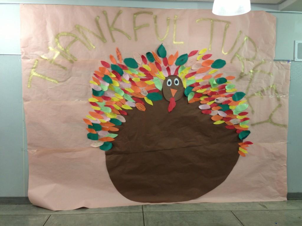 Erick Yanzon | Hawkeye
Spirit Councils Thankful Turkey filled with what students appreciate for this holiday. 