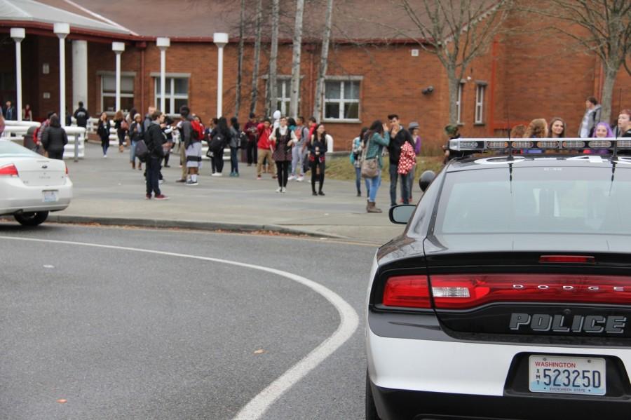 A total of six police officers responded after two bomb threats were called in to MTHS on Dec. 4.