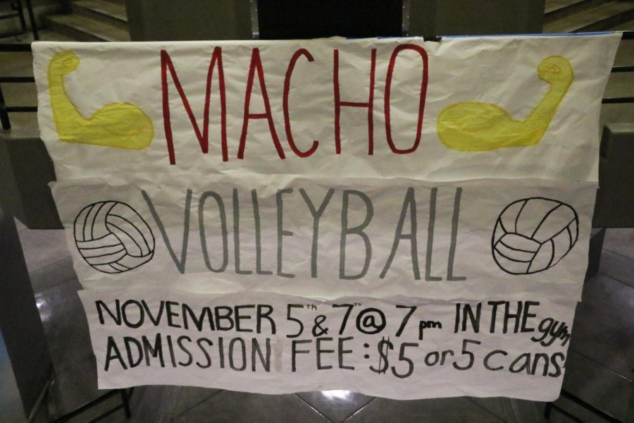 A poster created by MTHS ASB to advertise the two Macho Volleyball tournaments. 