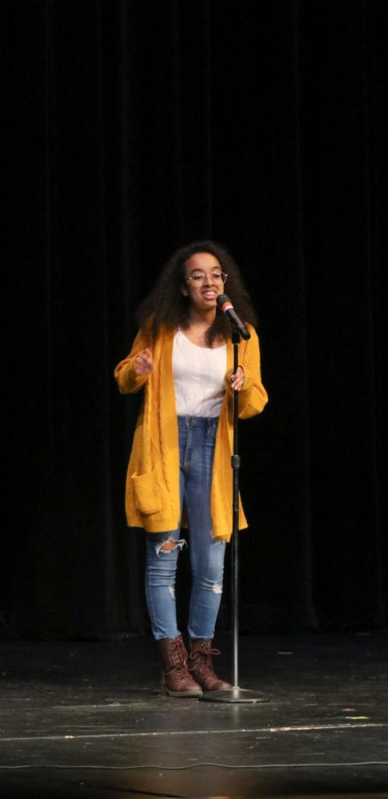 Senior Semira Beraki was one of the few singers in Terrace Idol to sing an original song. Hers was called Give It to Me Straight, which she sang at Round Two.